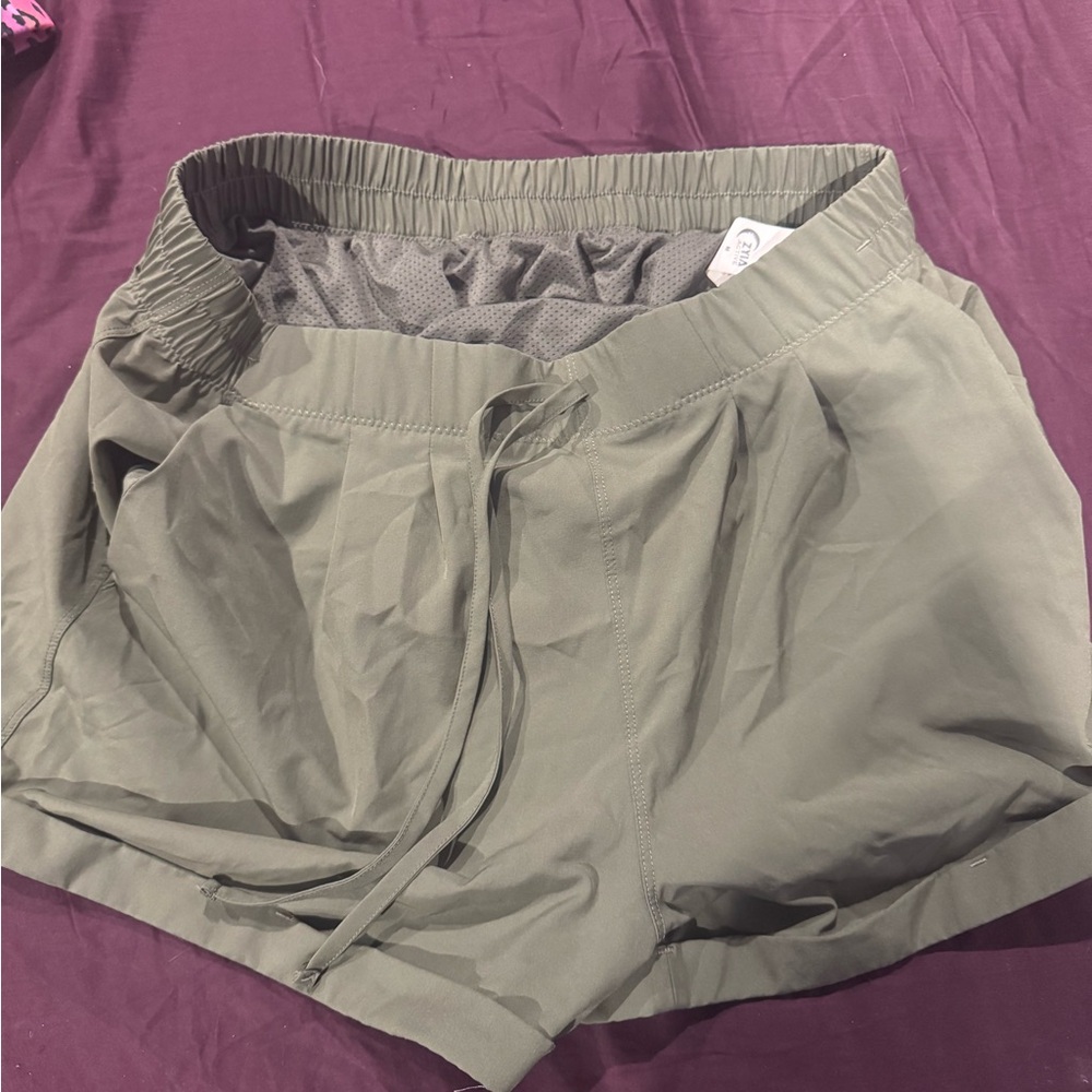 Zyia Olive Green Athletic Shorts